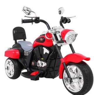 Moto Chopper style 6v de niño, 2-4 años, roja INDA574-RA-TR1501